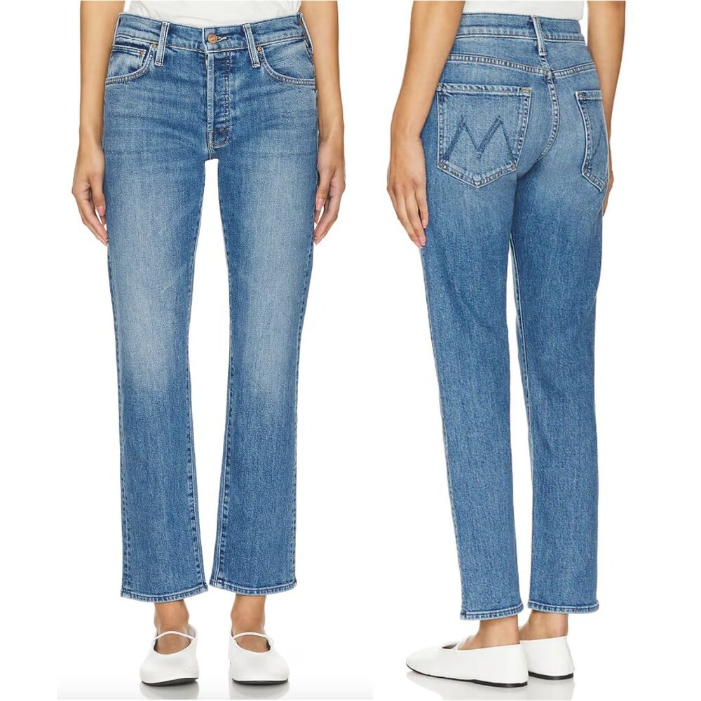 MOTHER The Mid Rise Hiker Hover Jeans Size 24 NWT